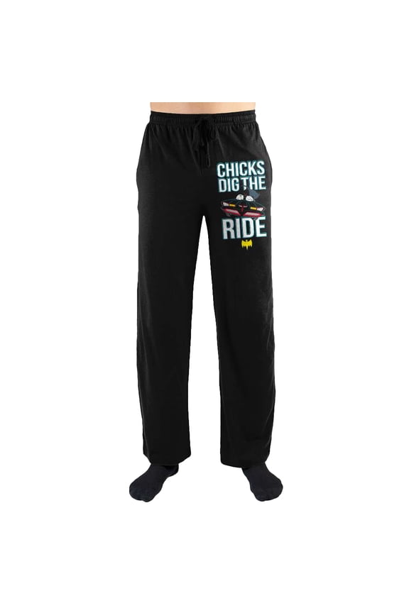 Chicks Dig The Ride Batman Batmobile Men's Sleepwear Sleepwear Sleep Pants Gift-Medium