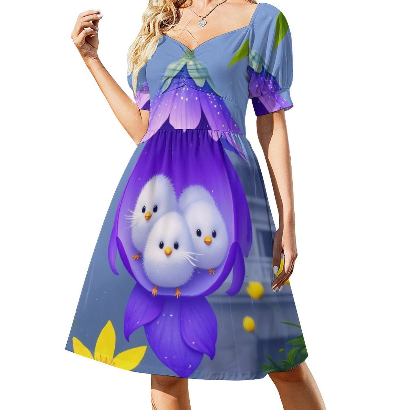 Chicks in A Flower Summer Women's Dress 2025 Elegant Dresses Plus Sizes