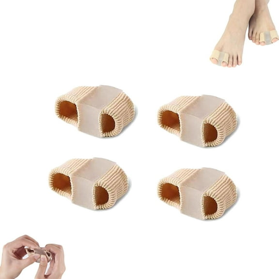 Chiclify Toe Spacers, Premium Elastic Toe Separators Comfortable Pain Relief & Toes Alignment, Silicone Bunion Corrector Toes Separators, Double Hole Corrector, Ergonomic Design
