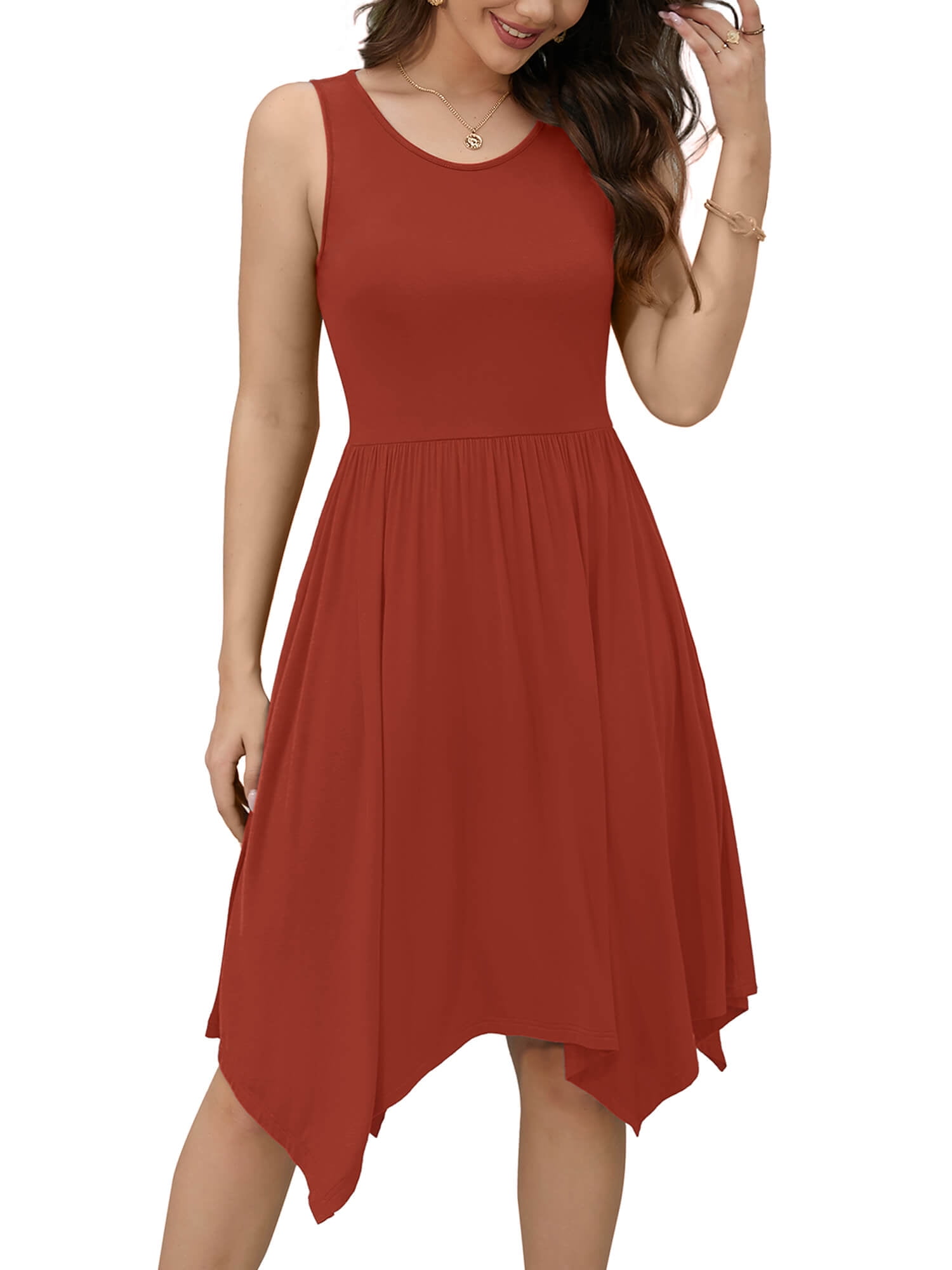 Size Sleeveless T Shirt Dress