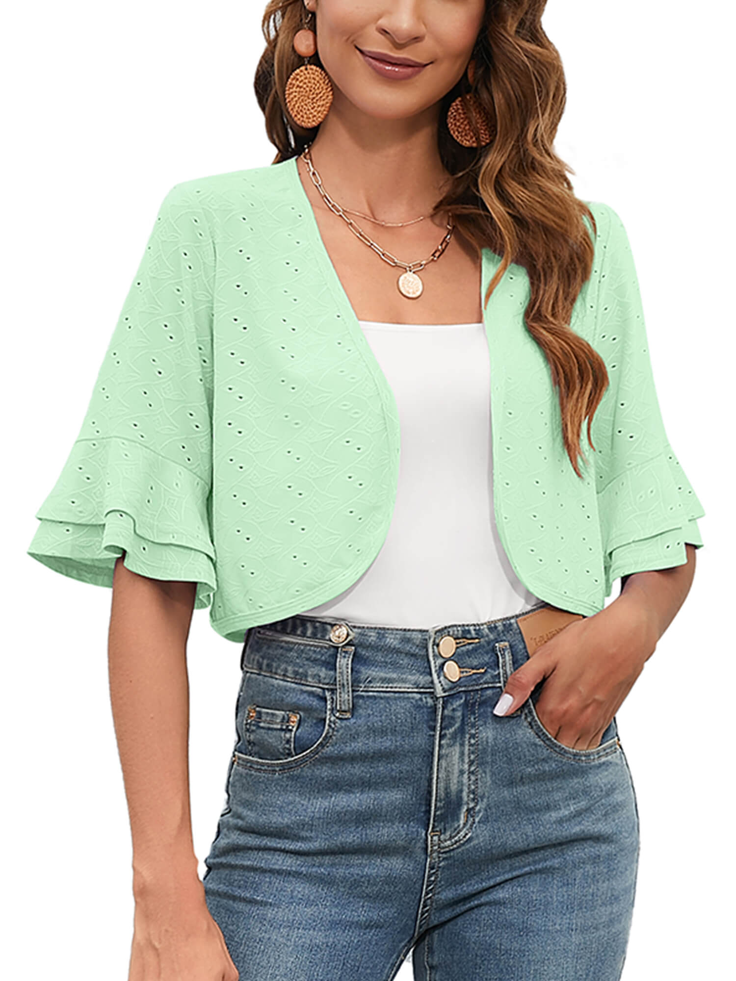 Green cardigans and shrugs hotsell