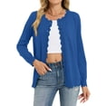 thumbnail image 1 of Chiclily Women's Long Sleeve Cardigan Lightweight Button Down Knit Sweater, S-2XL, 1 of 7