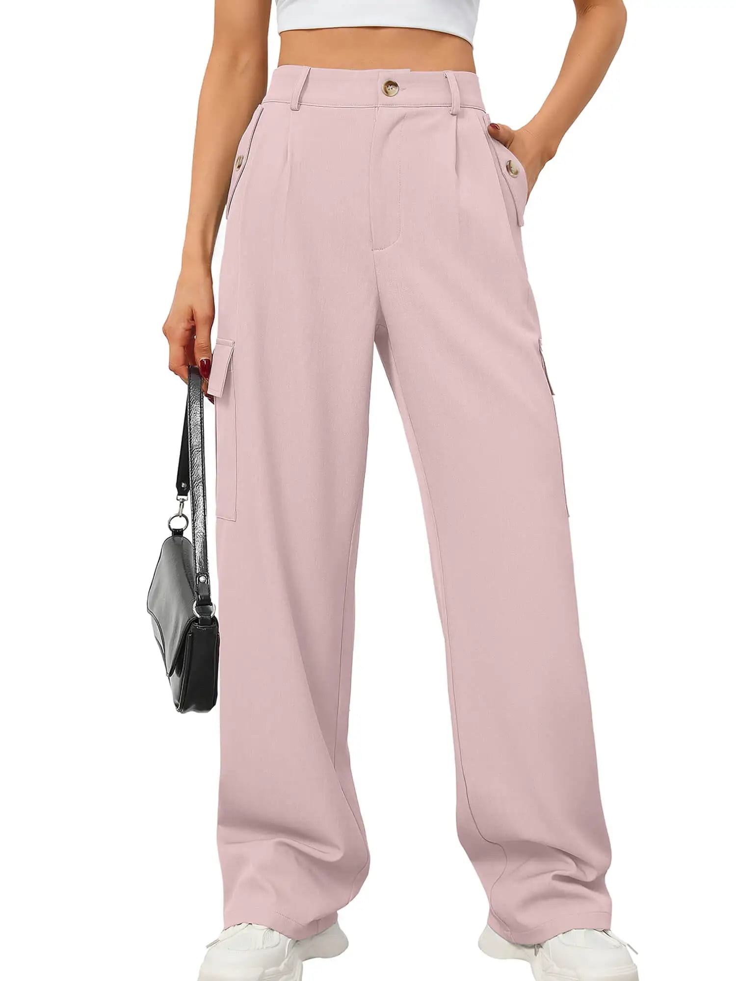 Pink utility trousers best sale