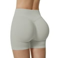 thumbnail image 1 of Chiclily Womens High Waisted Quick-Dry Shorts with 4-Way Stretch Technology for Daily & Sports Activities, Light Gray L, 1 of 6