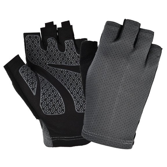 Chicmine 1 Pair Cycling Gloves Sunscreen Antiskid Mesh Fabric Outdoor Sports Fitness Driving Breathable Gloves for Skate Skateboard