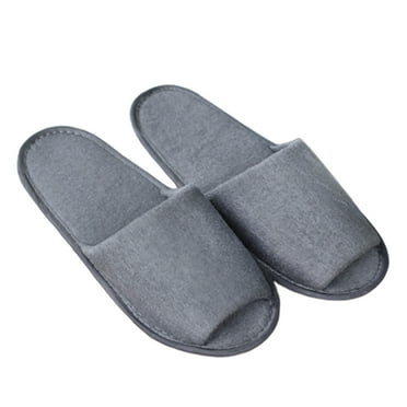 Chicmine 1 Pair Unisex Portable Travel Hotel SPA Home Indoor Guest Disposable Slippers