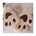 thumbnail image 1 of Chicmine 1 Pair Women's Gloves Plush Cat Paw Claw Cozy Cute Warm Comfortable Non-Slip Gloves Office Riding Accessories, 1 of 11