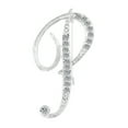 thumbnail image 1 of Chicmine 1 Pc Fashion Unisex Rhinestone English Letters Alphabet A-Z Brooch Pin Ornament, 1 of 11