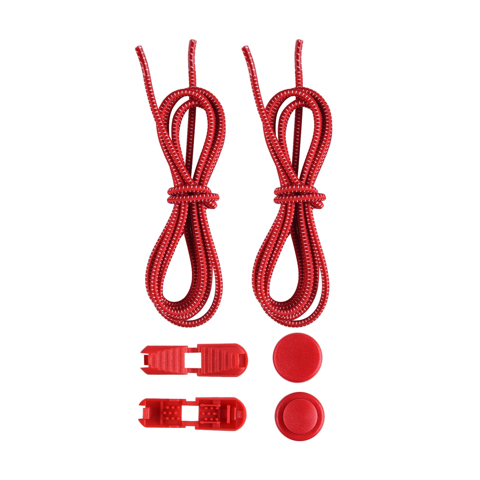 Chicmine 1 Set No Tie Shoelaces Elastic Heavy Duty Lock Adjustable