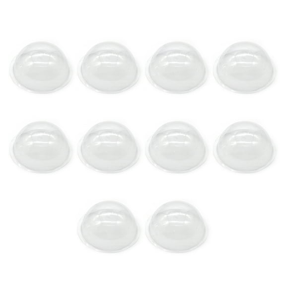 Chicmine 10Pcs 9/12/16cm Hemisphere Dome Covers Globe Half Round Clear Bottle Dust-proof Protective Cover DIY Making Handicraft Transparent PVC Plastic Semicircle Covers Handmade Accessories