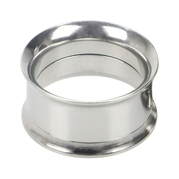 Chicmine 1Pc Ear Expander Solid Color Skin-friendly Stainless Steel Double Flared Ear Gauges for Men Women