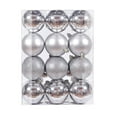 thumbnail image 1 of Chicmine 24Pcs Christmas Balls Bright Color Matte Finish Smooth Surface Shatterproof Wide Application Enhance Atmosphere PS Material Xmas Tree Glitter Balls Christmas Party Ornament for Home, 1 of 11