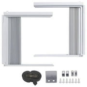 Chicmine 2Pcs Air Conditioner Side Panels with Frame AC Accordion Filler Kit Mobile Air Conditioning Accessories
