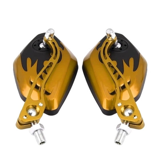Chicmine 2Pcs/Set 8/10mm Motorbike Scooter Motorcycle Handlebar Mount Rear View Mirrors