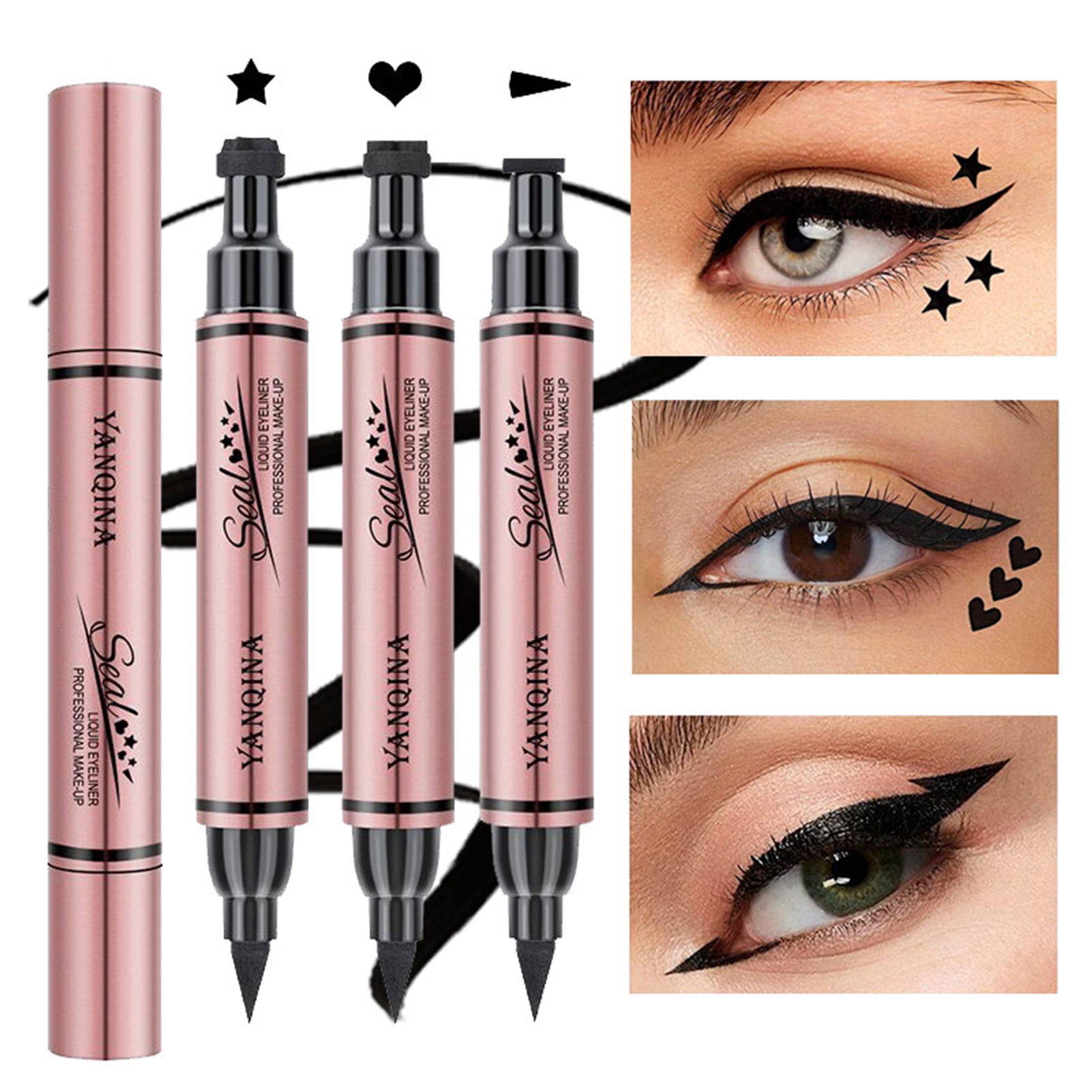 Chicmine 3.5g Doubleended Eyeliner Nonirritating Stars Triangles