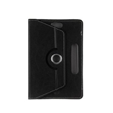 IWill Universal Leather Flip Stand Wallet Case For 8-9 Inch Tablets – Black, Shockproof, Rotating