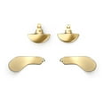 thumbnail image 1 of Chicmine 4Pcs Controller Back Paddle Matte Finish Easy Installation Interchangeable Controller Replace Accessories Handle Metal Back Key Perfectly Compatible for PS5 Edge Controller, 1 of 11