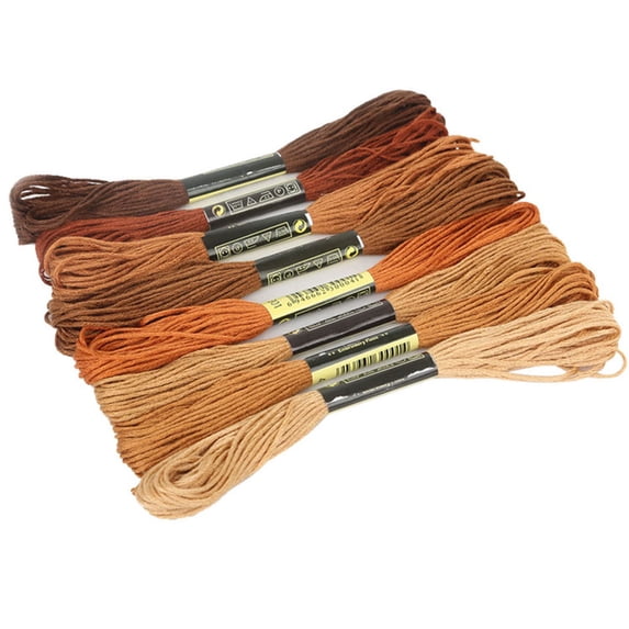 Chicmine 8Pcs 7.5m Thread Cross Stitch Embroidery Cotton DIY Craft Sewing Skeins for Cross Stitch