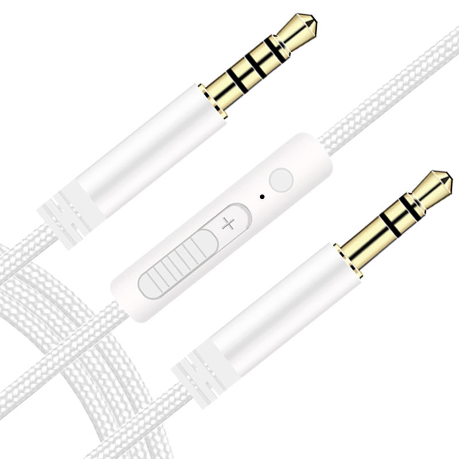 Chicmine Audio Cable Gold Plated Volume Control 3.5mm to 3.5mm Male to