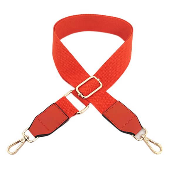 Chicmine Bag Shoulder Strap Adjustable Long Snap Hook Clip Wear Resistant High Tensile Replacement Bag Accessory Pure Color Messenger Crossbody Bag Belt for Daily