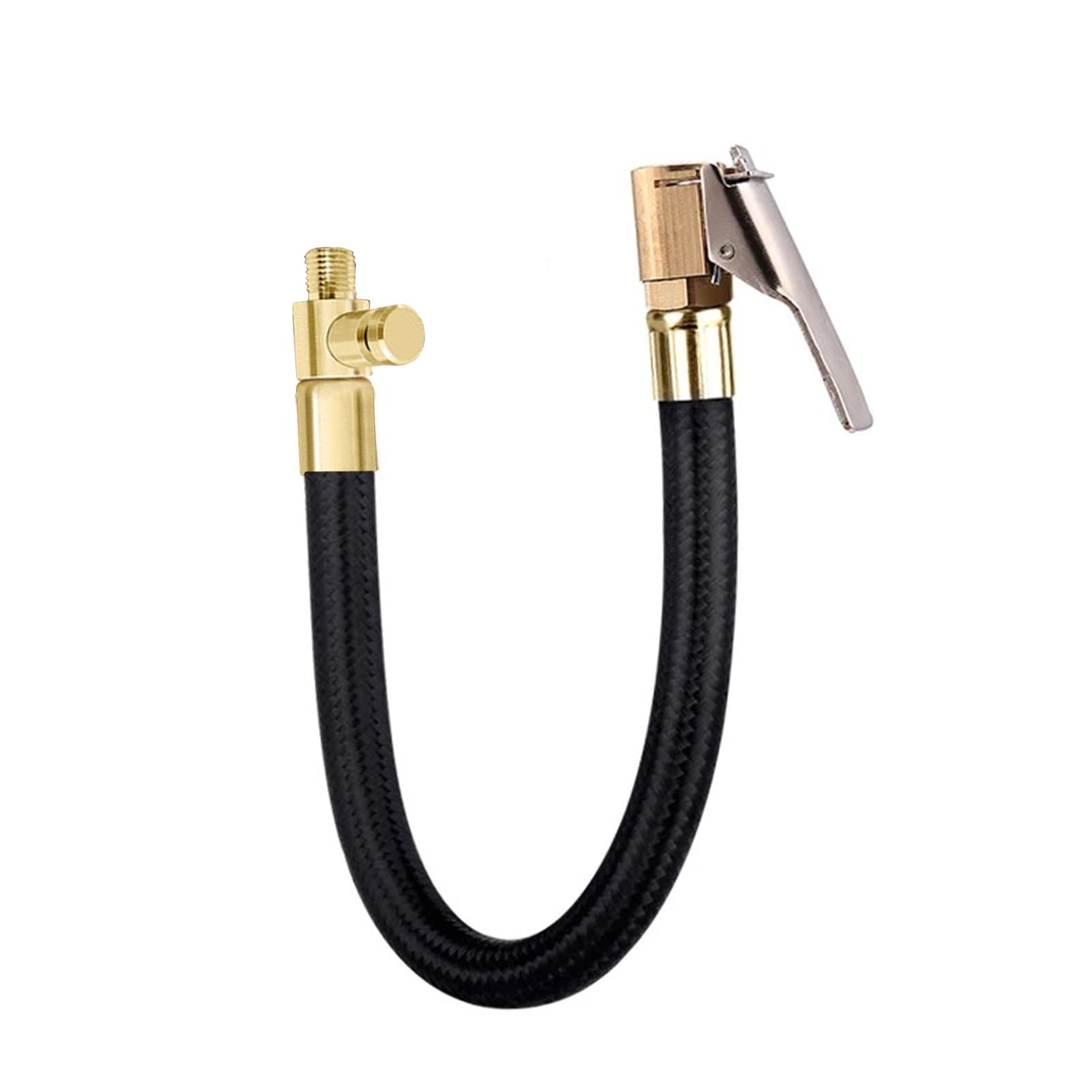 Bicycle Pump Chuck Adapter 2-Pack Tire Inflator Chuck Adapters - 16cm Air Compressor Extension For Cars, Motorcycles & Bicycles Presta Valve