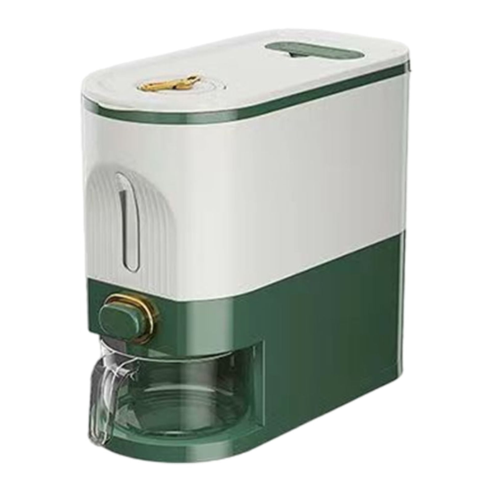 Chicmine Clear Rice Dispenser Rice Dispenser with Measuring Cup Large ...