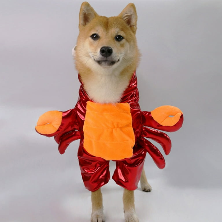 Chicmine Dog Cat Clothes Pet Cosplay Costume Pet Crab Shape