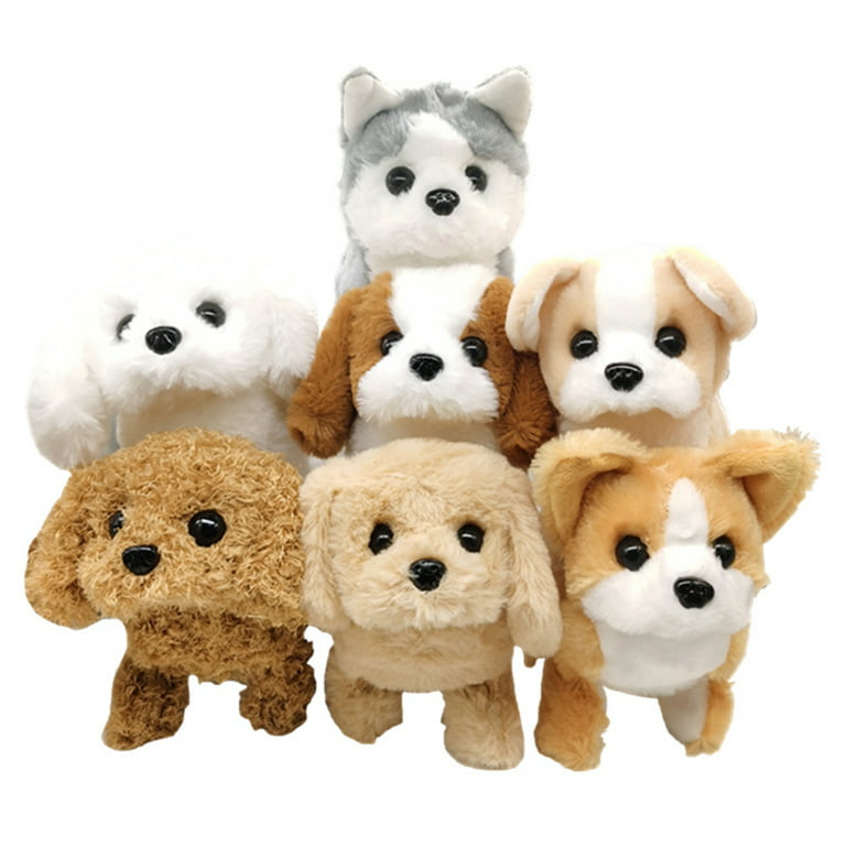18CM Electric Simulation Puppy Plush Toys Interactive Cute Dog Robot Funny  Wagging Shaking Toy for Kids Birthday Xmas Gift - Realistic Reborn Dolls  for Sale
