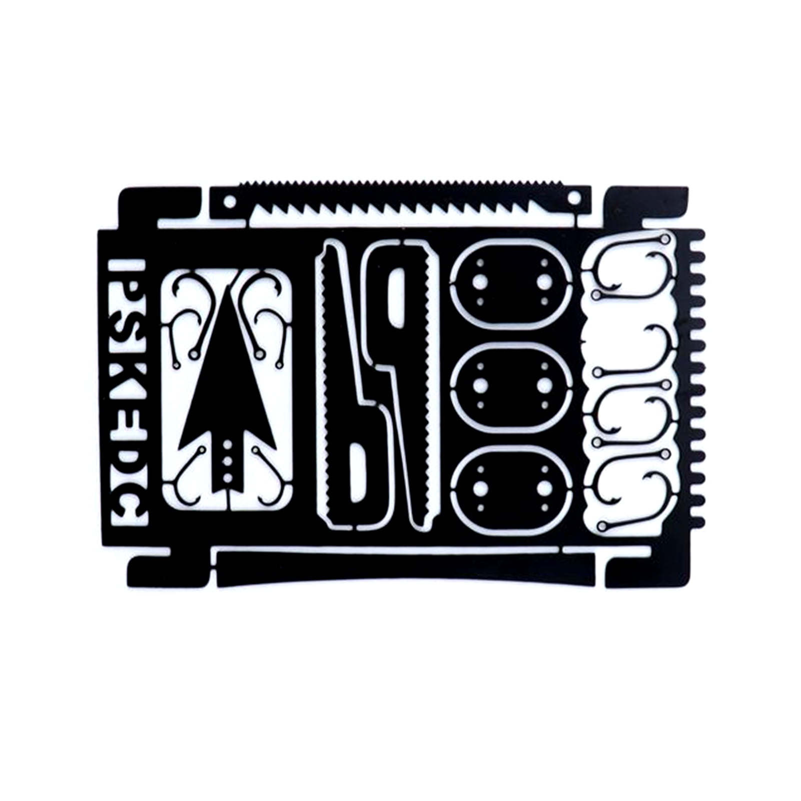 Chicmine Fishing Hook Card Creative Multifunctional Stainless Steel