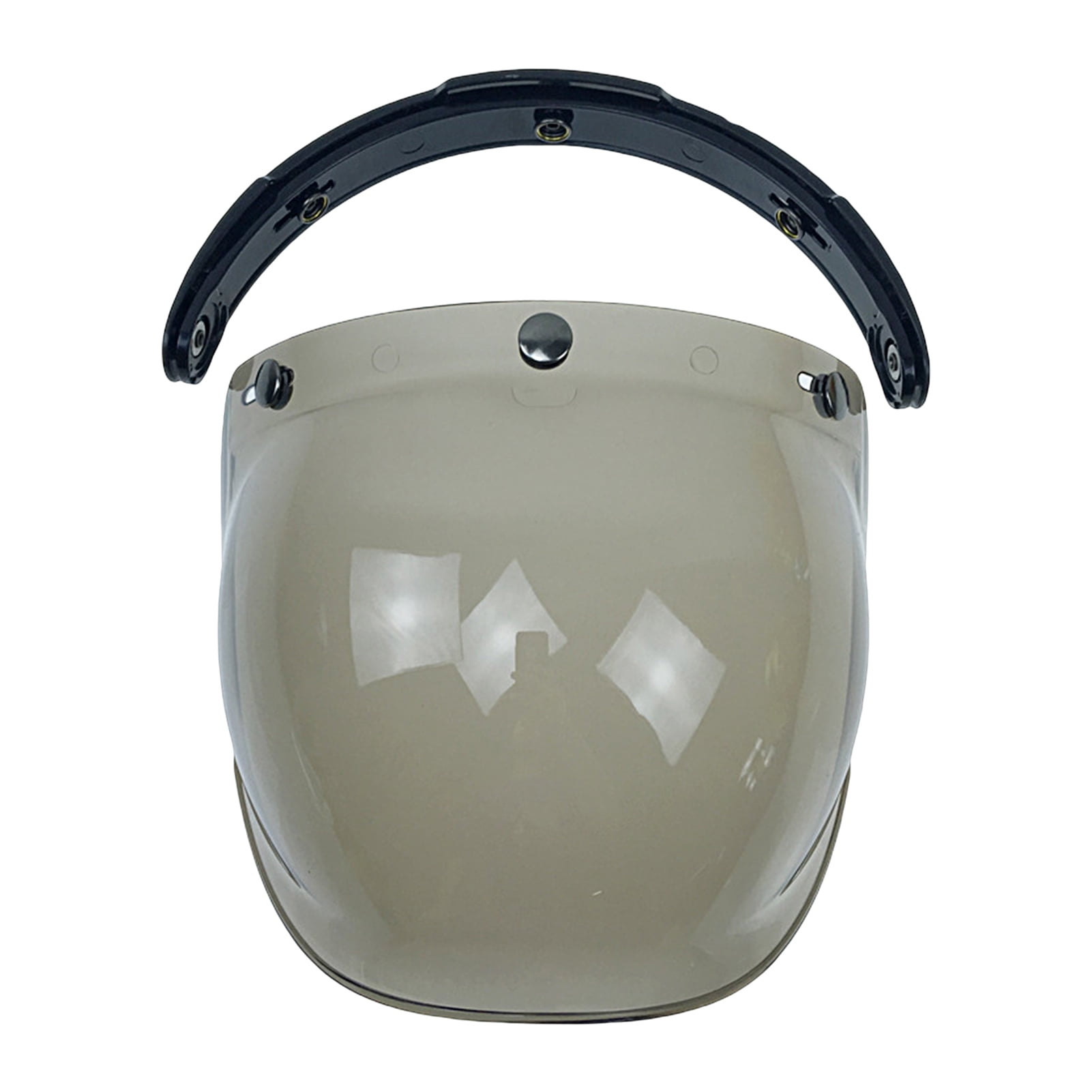 3-Snap Motorcycle Helmet Visor For Open Face Helmets | Flip-Up Bubble Shield, Sun & Wind Protection-933076