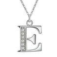 thumbnail image 1 of Chicmine Initial Necklace 26 Letters Rhinestones Unisex Exquisite Electroplated Necklace for Mothers Day, 1 of 11
