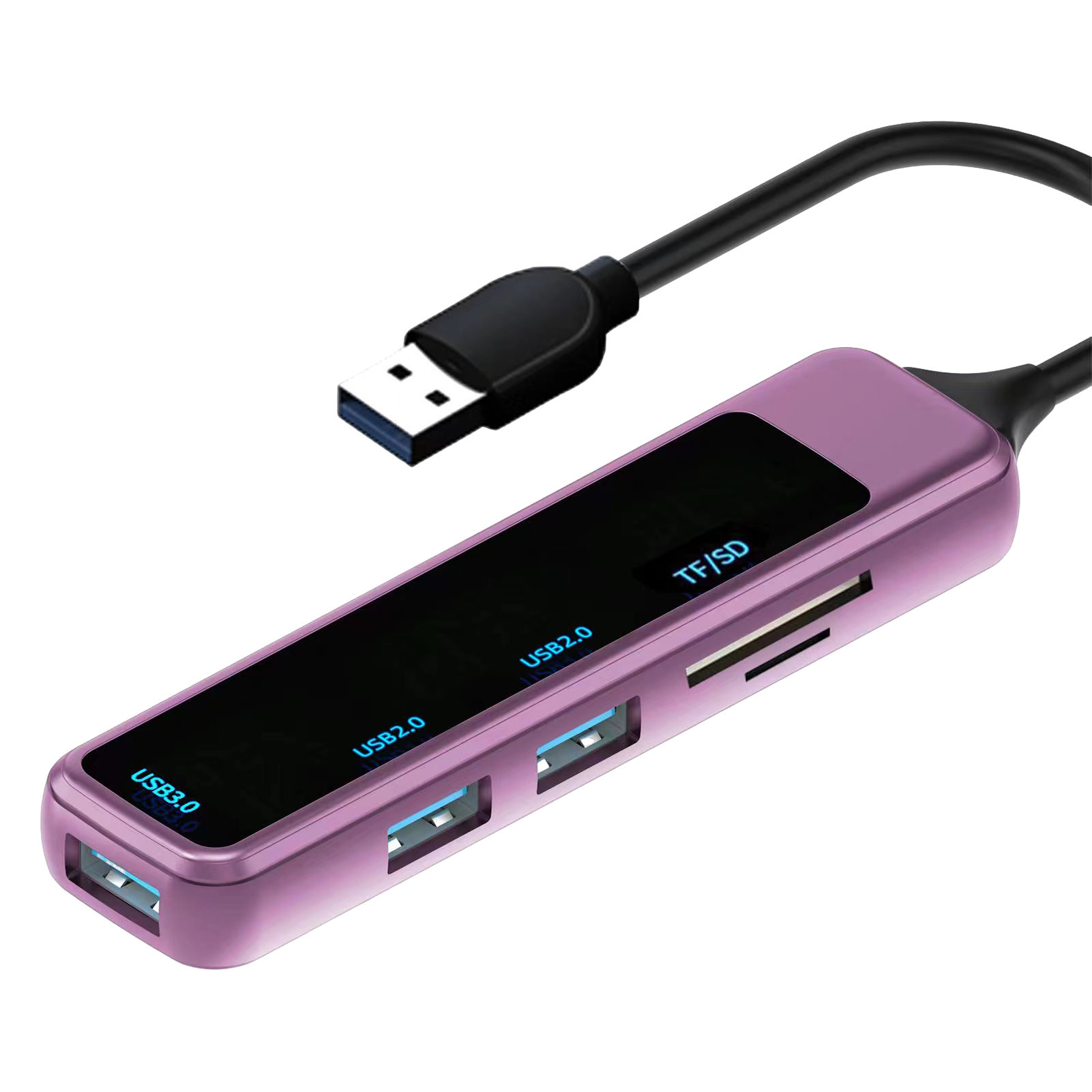 High Speed Adapter Chicmine Portable USB Hub Adapter 5-in-1 High Speed Transmission ...