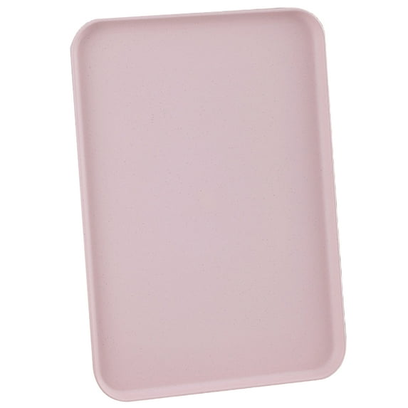 Chicmine Serving Tray Multi-Function Delicate Nordic Style Decorative Rectangular Plastic Tray for Home