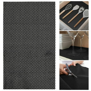 Non-slip drawer liner - Grey - Chequered Pattern - 1RM