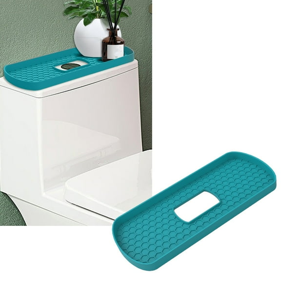 Chicmine Toilet Tank Tray Foldable Toilet Caddy Toilet Tank Tray Multi-functional Bathroom Organizer