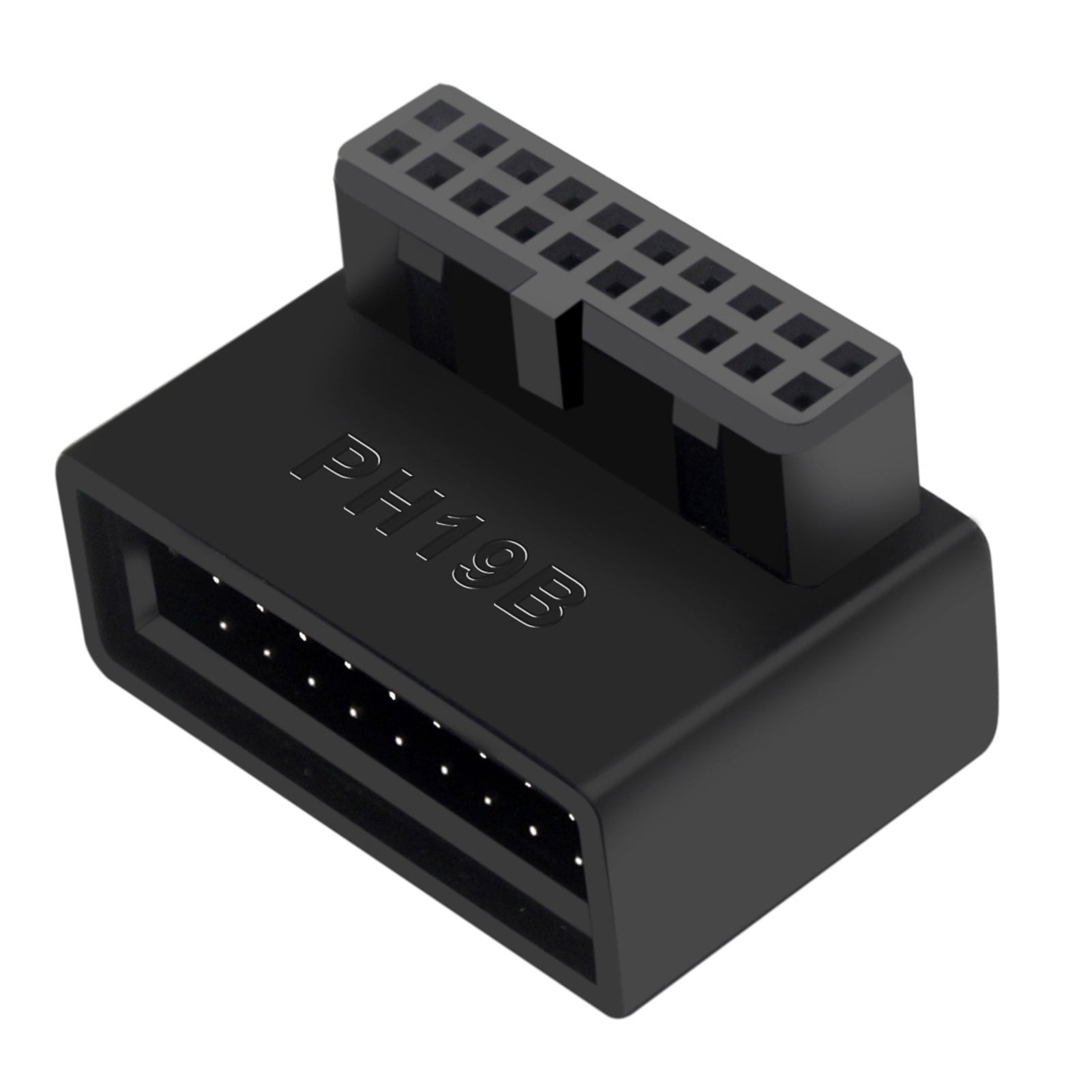 Chicmine USB 3.0 20/19 Pin Male to Female Inward to Outward 90-Degree ...