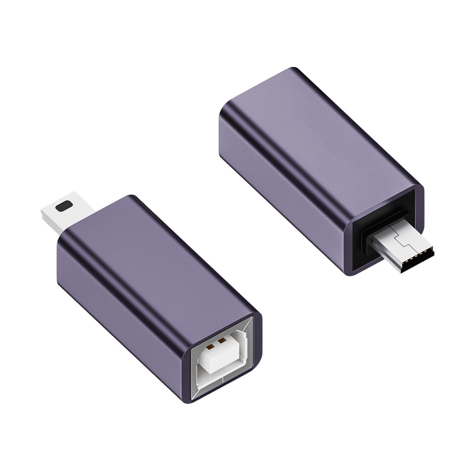 Chicmine USB-B Female to Type-C/Micro/Mini Male Adapter Phone Computer Electronic Piano Drum Printer 480Mbps USB2.0 Convertor Connector