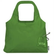 ChicoBag Vita Compactable Reusable Shopping Tote/Grocery Bag with Pouch, Pale Green, 19 x 12.5-Inch Bag/4 x 4-Inch Pouch