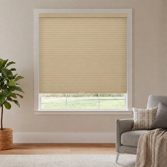 Chicology 22"W X 48"H Cordless Double Cell Cellular Shades Light Filtering Khaki