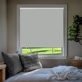 thumbnail image 1 of Chicology Blackout Roller Shades| Cordless Room Darkening Window Blinds |34.25"W X 64"H| Privacy Shades for Bedroom & Living Room | UV Protection | Gray, 1 of 8
