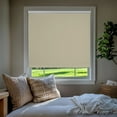 thumbnail image 1 of Chicology Blackout Roller Shades| Cordless Room Darkening Window Blinds |45"W X 64"H| Privacy Shades for Bedroom & Living Room | UV Protection | Cream, 1 of 8