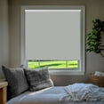 thumbnail image 1 of Chicology Blackout Roller Shades| Cordless Room Darkening Window Blinds |56"W X 64"H| Privacy Shades for Bedroom & Living Room | UV Protection | Gray, 1 of 8