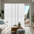 thumbnail image 1 of Chicology Adjustable Sliding Panel Blinds. Hexagon, 46"-86"W X 0"-96"H, 1 of 9