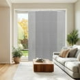 thumbnail image 1 of Chicology Adjustable Sliding Panel Blinds. Skyrise Grey, 46"-86"W X 0"-96"H, 1 of 9