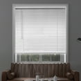 thumbnail image 1 of Chicology 23"W X 60"H Midnight White Cordless Blackout 1" Slats Vinyl Mini Window Blinds, 1 of 7