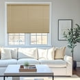 thumbnail image 1 of Chicology Cordless 1" Vinyl Mini Window Blinds Gloss Cappuccino (Room Darkening) 45"W X 48"H, 1 of 9