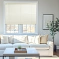 thumbnail image 1 of Chicology 57.5"W x 72"H Alabaster Cordless Vinyl Mini Window Blinds 1" Slats, 1 of 8