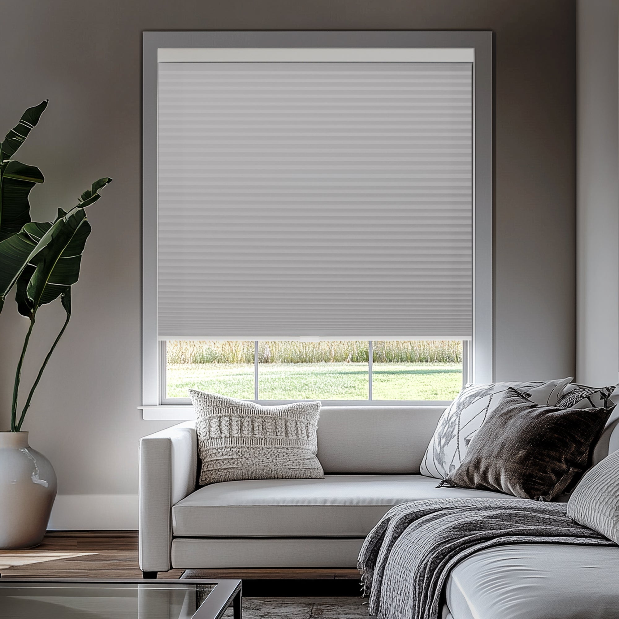 Chicology Blackout Cellular Shade, Evening Mist, 42"W X 64"H