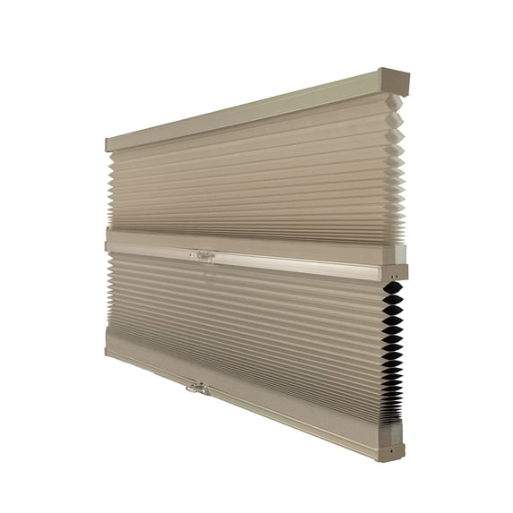 Chicology Day and Night Cordless Cellular Shade, Khaki Grey - 55"W x 48"H