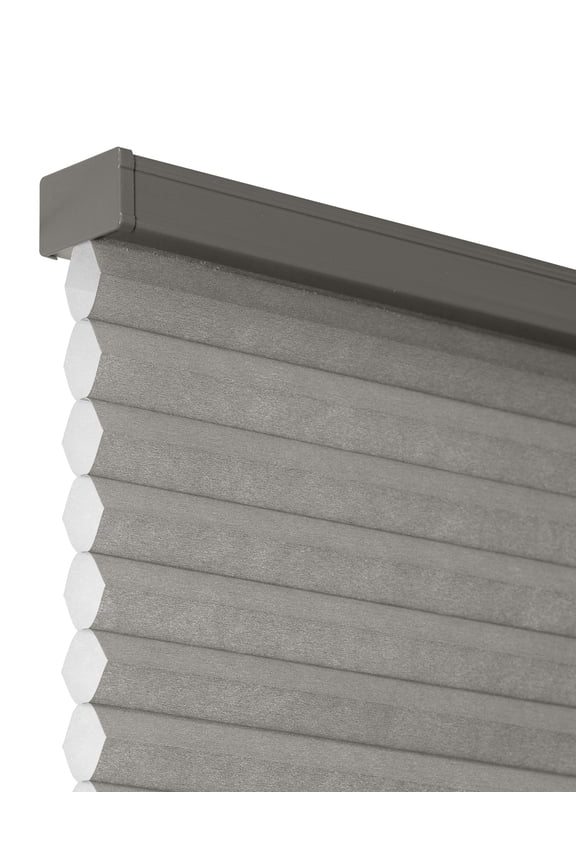 Cordless Cellular Shade Light Filtering, Tarpaulin Grey 25.75"W x 48"H